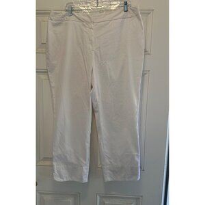 Worthington Stretch Women's Cotton Nylon Spandex Size 18 White